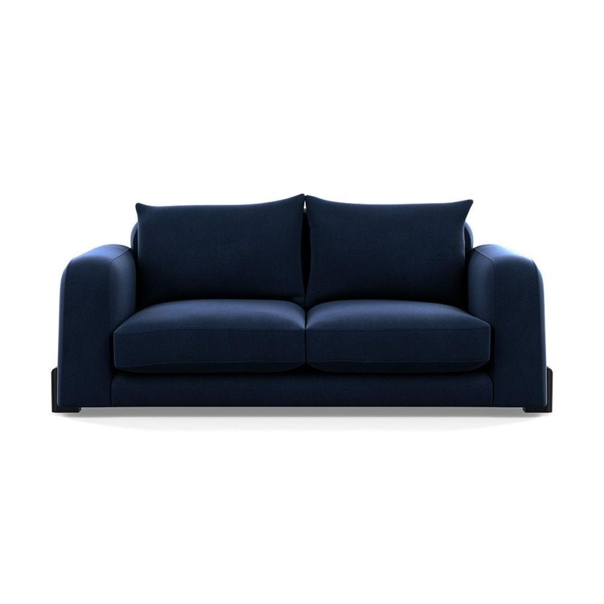 Heal's Nuvola 2 Seater Sofa Smart Luxe Velvet Mineral Blue Black Feet – image 40