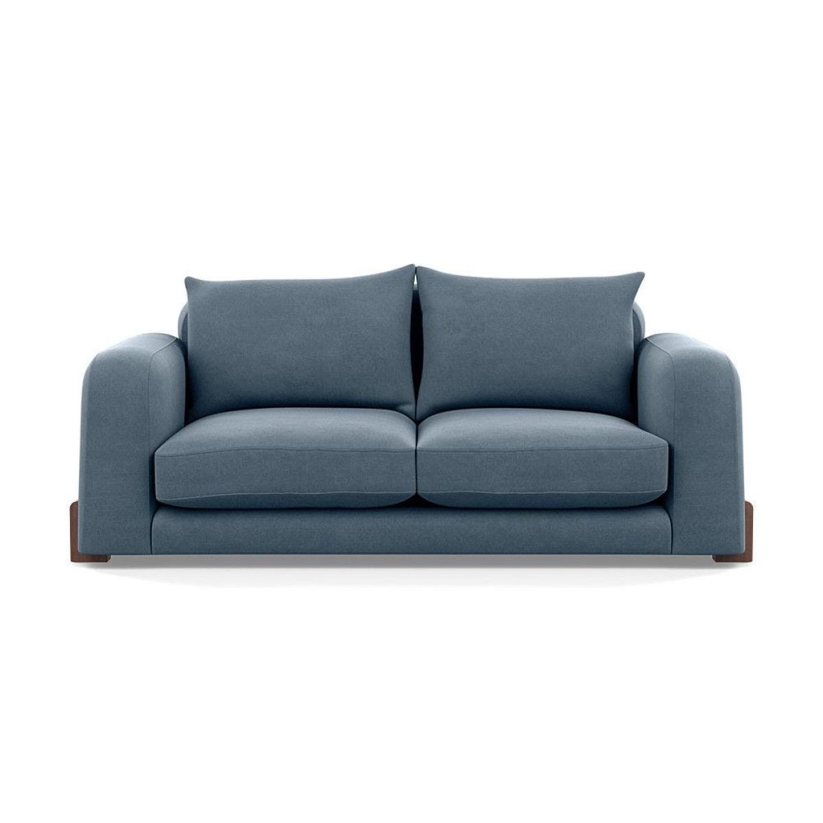 Heal's Nuvola 2 Seater Sofa Smart Luxe Velvet Mineral Blue Black Feet – image 5
