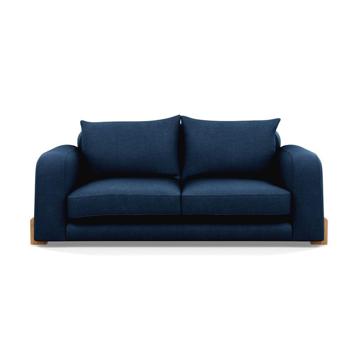 Heal's Nuvola 2 Seater Sofa Smart Luxe Velvet Mineral Blue Black Feet – image 41