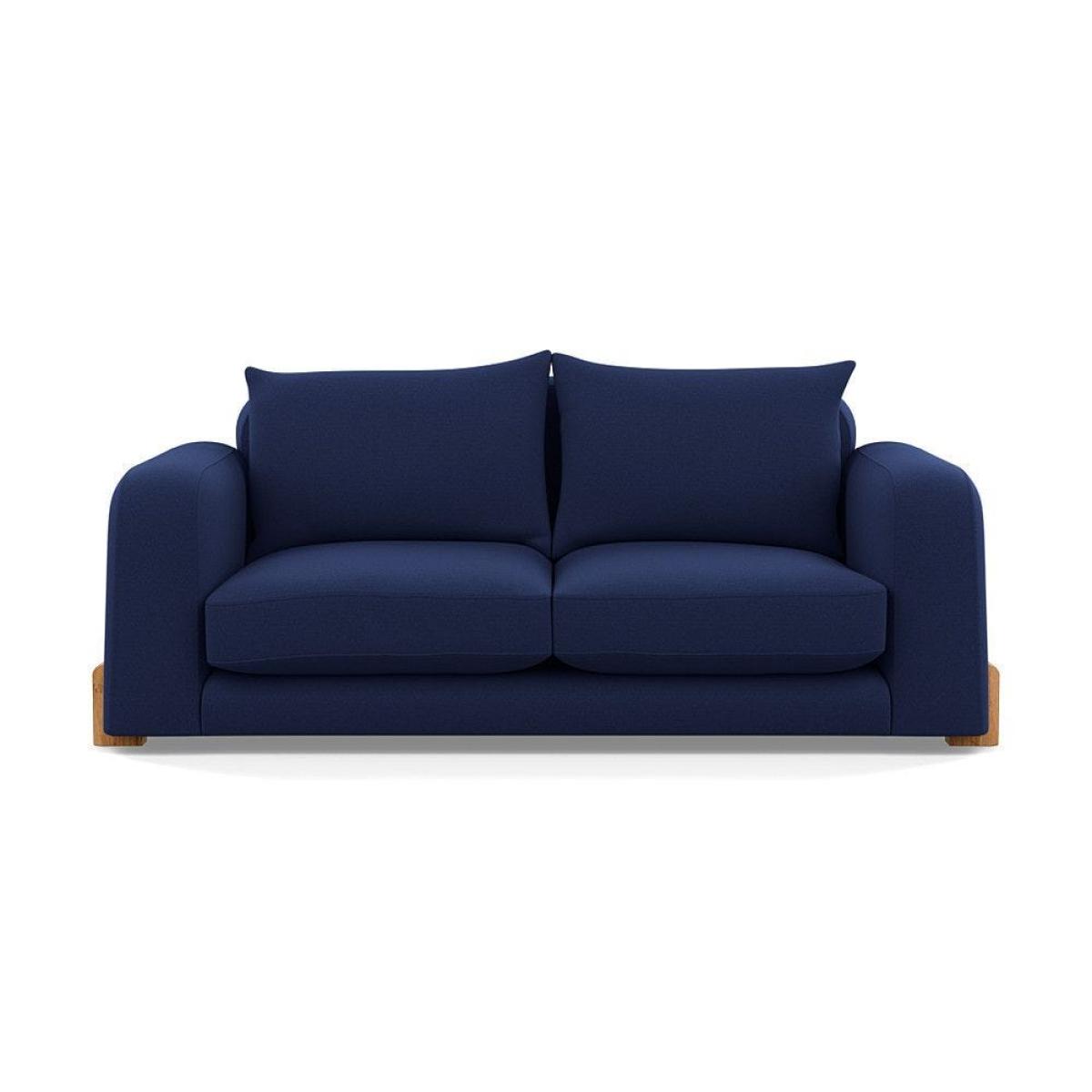 Heal's Nuvola 2 Seater Sofa Smart Luxe Velvet Mineral Blue Black Feet – image 42