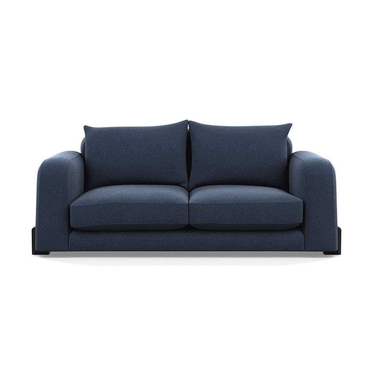 Heal's Nuvola 2 Seater Sofa Smart Luxe Velvet Mineral Blue Black Feet – image 43