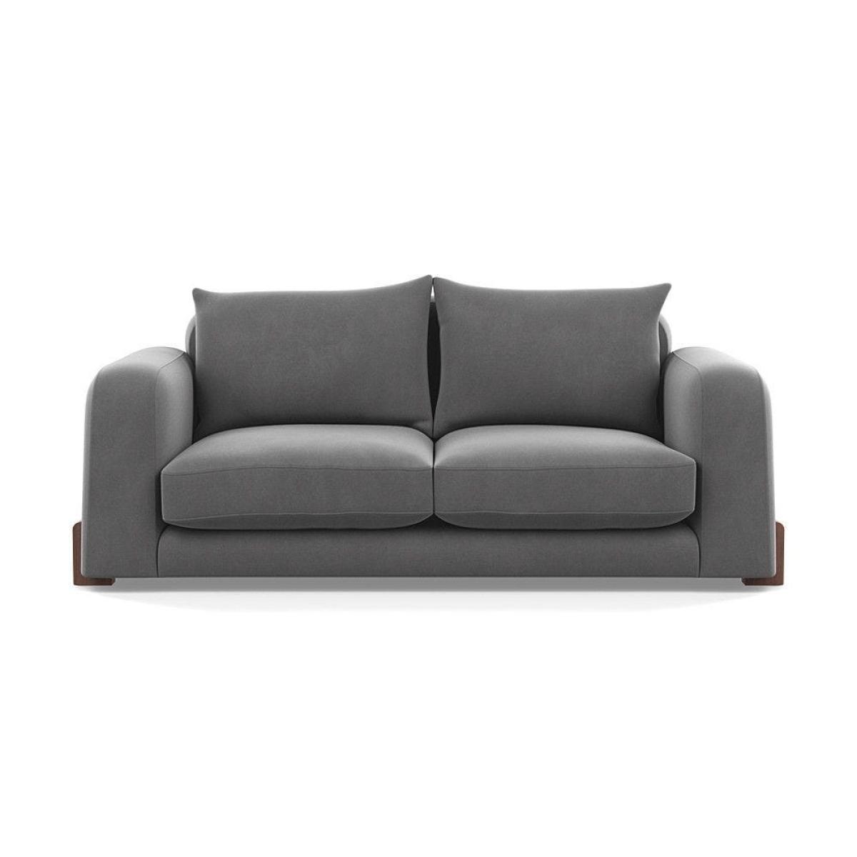 Heal's Nuvola 2 Seater Sofa Smart Luxe Velvet Mineral Blue Black Feet – image 48