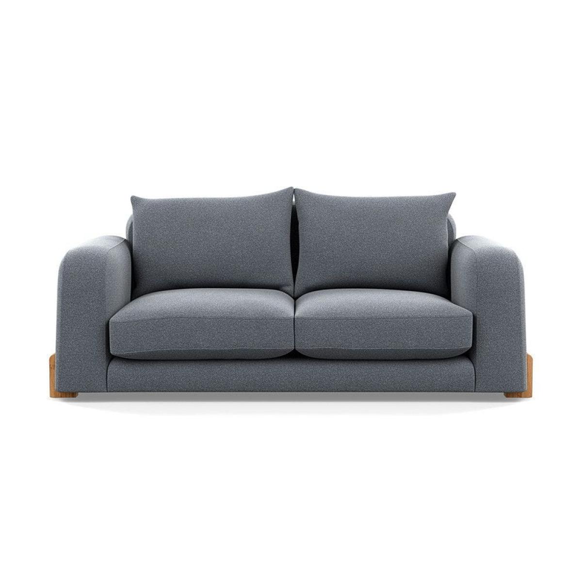 Heal's Nuvola 2 Seater Sofa Smart Luxe Velvet Mineral Blue Black Feet – image 54