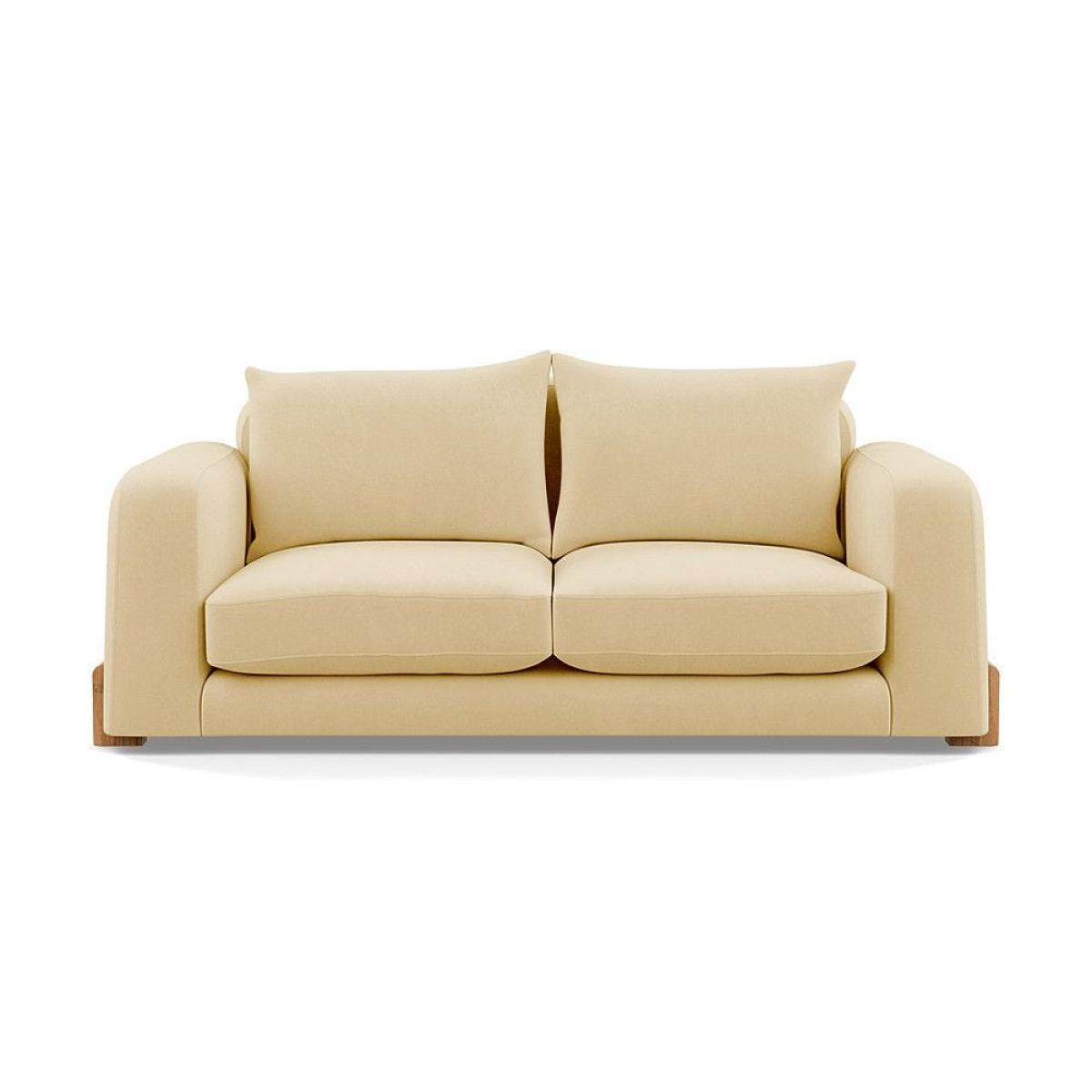 Heal's Nuvola 2 Seater Sofa Smart Luxe Velvet Mineral Blue Black Feet – image 57
