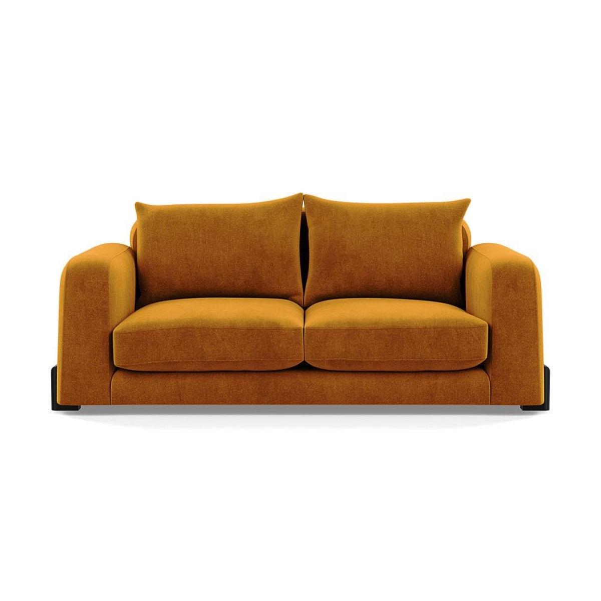 Heal's Nuvola 2 Seater Sofa Smart Luxe Velvet Mineral Blue Black Feet – image 59