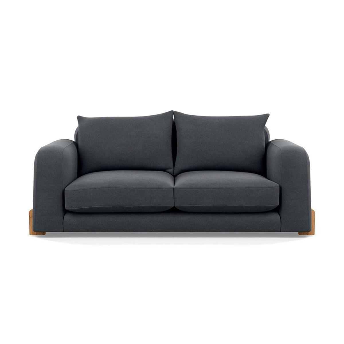Heal's Nuvola 2 Seater Sofa Smart Luxe Velvet Mineral Blue Black Feet – image 63