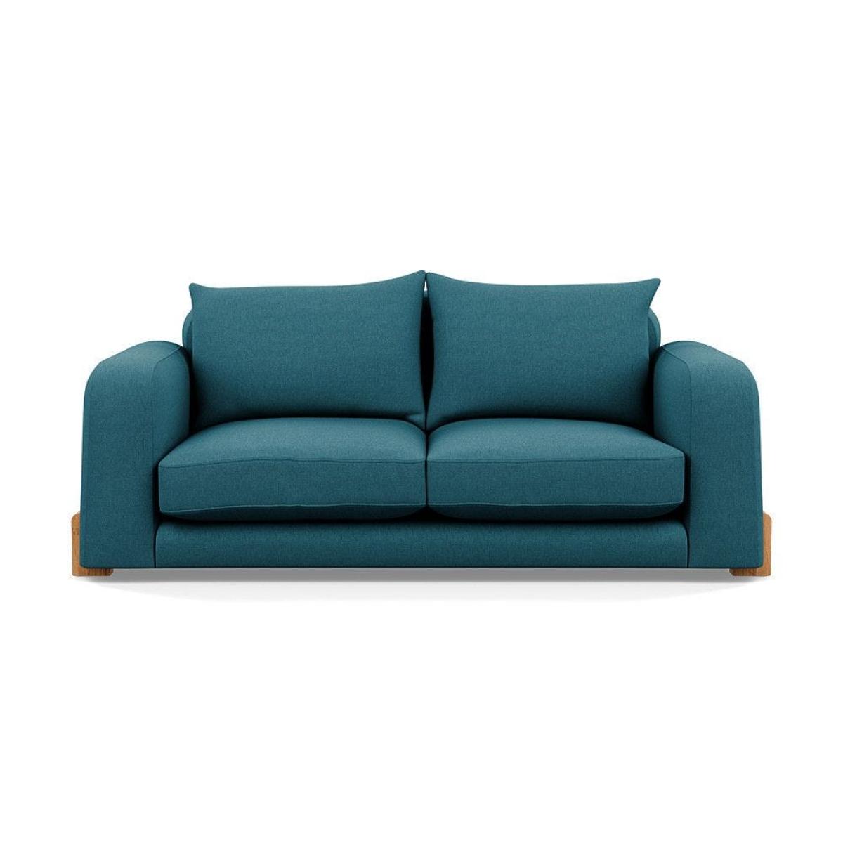 Heal's Nuvola 2 Seater Sofa Smart Luxe Velvet Mineral Blue Black Feet – image 10
