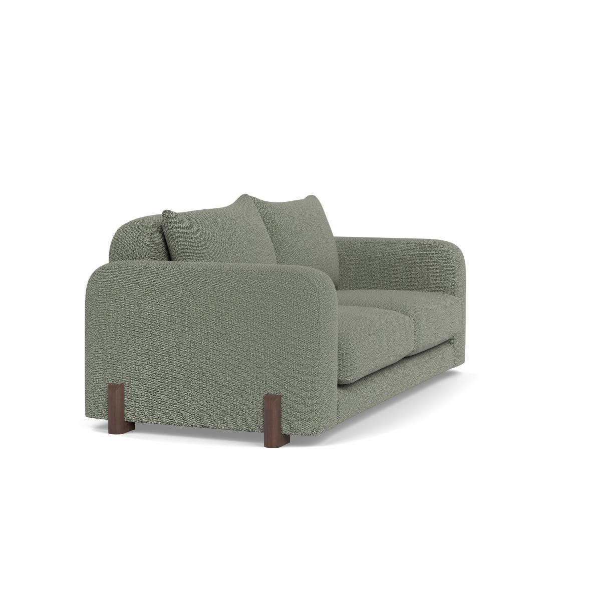 Heal's Nuvola 2 Seater Sofa Boucle Tweed Lapis Natural Oak Feet – image 2