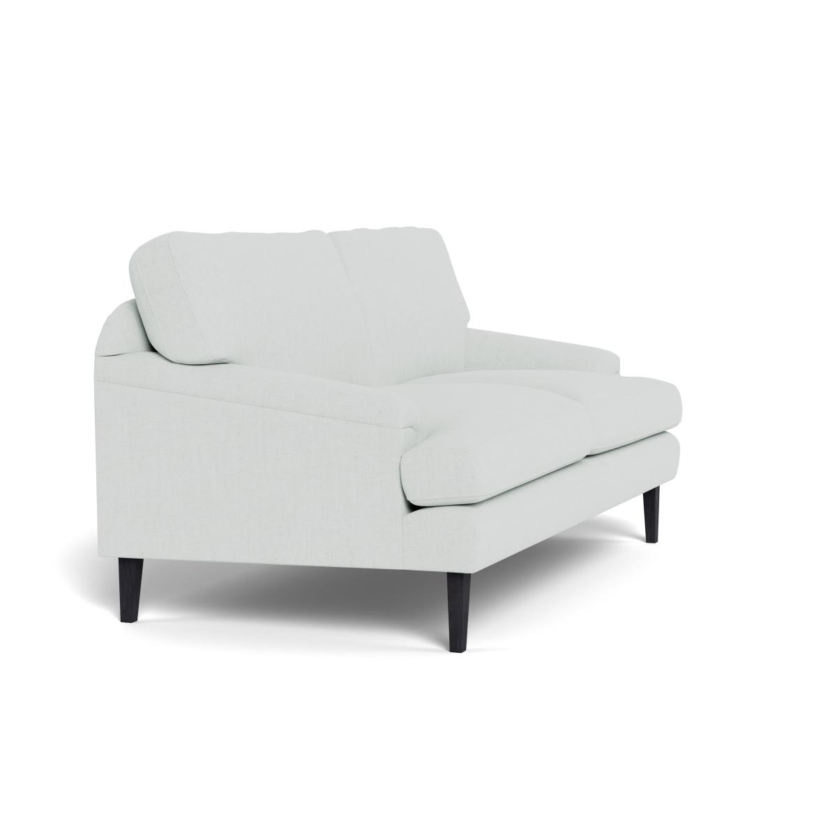 Heal's Stanton 2 Seater Sofa Broad Weave Tin Black Feet – image 3