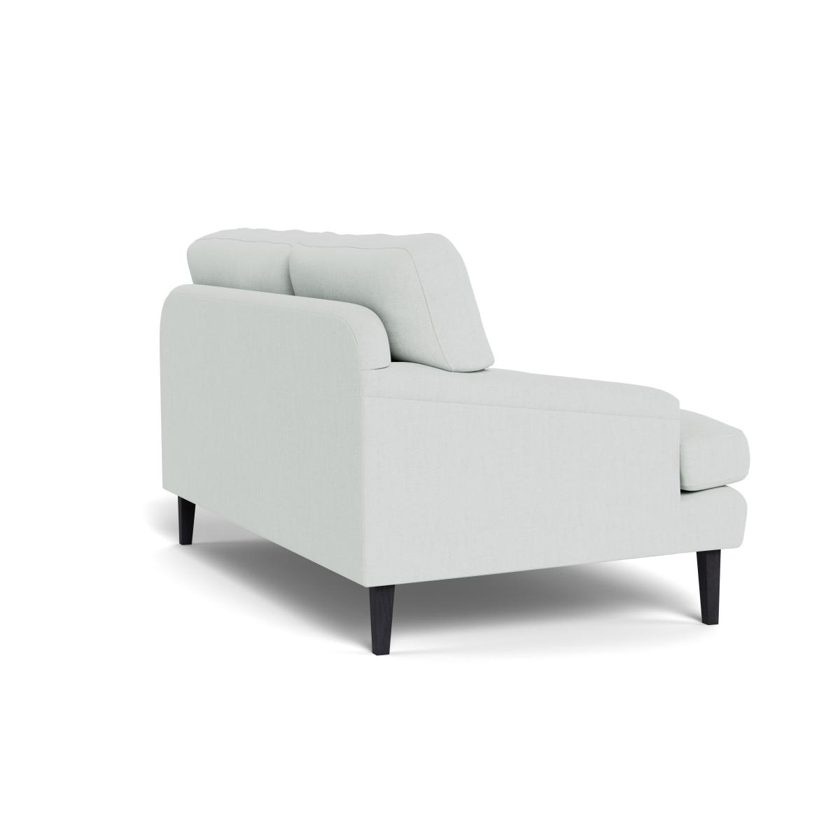 Heal's Stanton 2 Seater Sofa Broad Weave Tin Black Feet – image 5