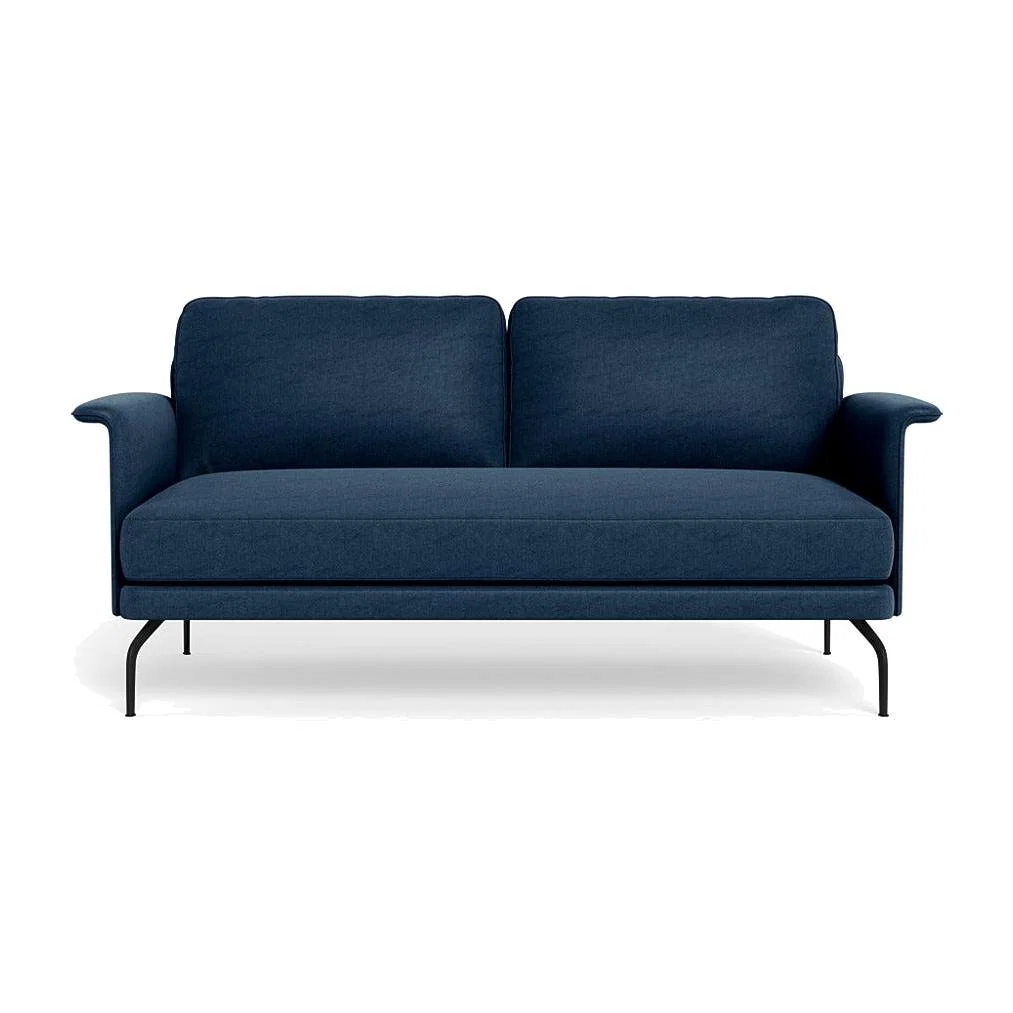 Heal's Iver 2 Seater Sofa Capelo Cotton-Linen Inkspot Black Feet – image 1