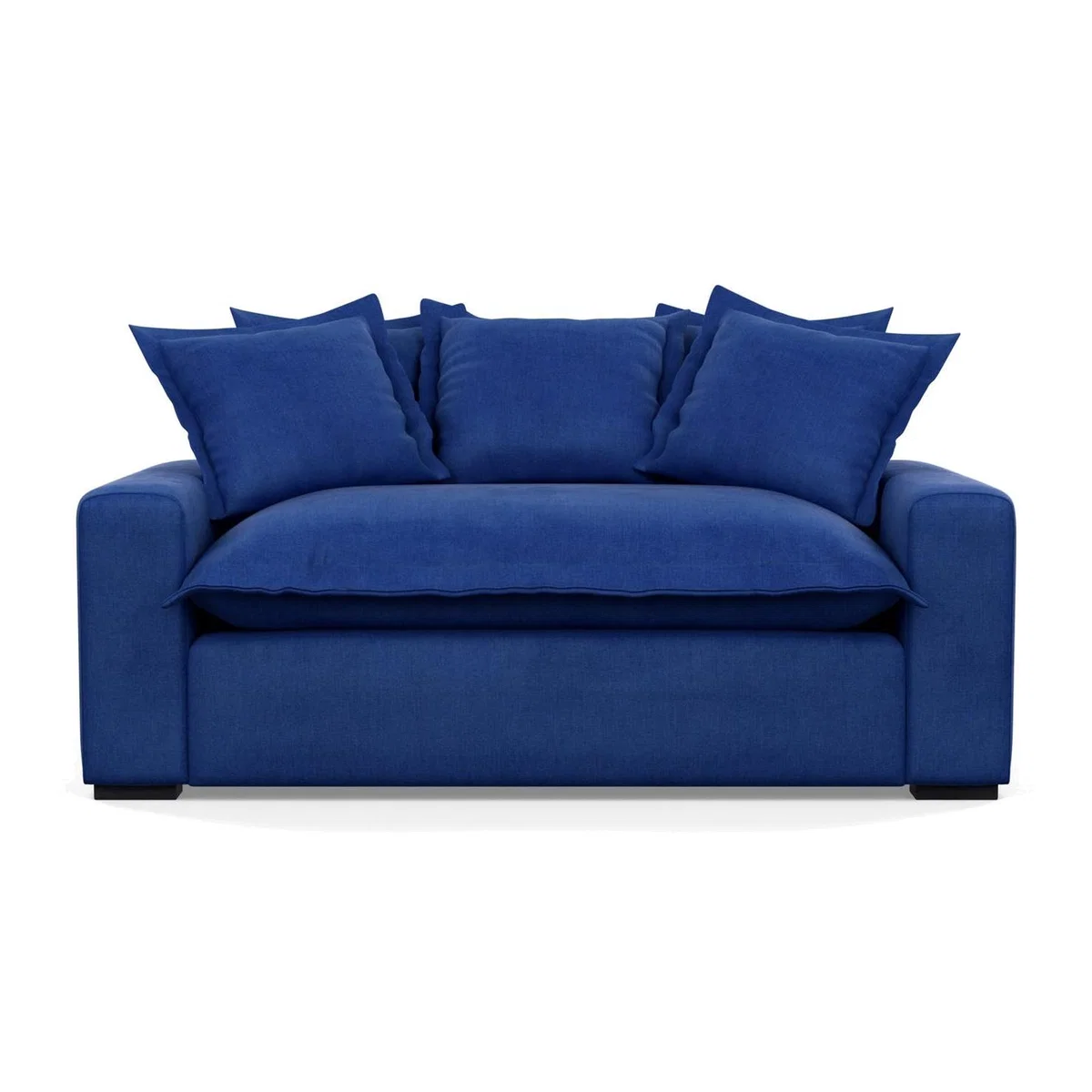 Heal's Brompton 2 Seater Sofa Tejo Recycled Ochre Black Feet - Heal's UK Furniture