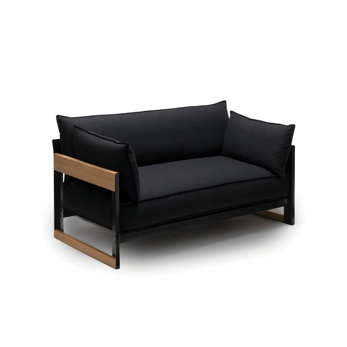 Established & Sons Cassette 2 Seater Sofa Maya Black - Heal's UK Furniture – image 2