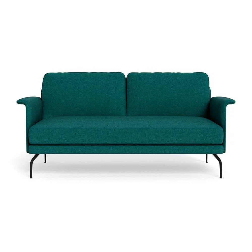 Heal's Iver 2 Seater Sofa Smart Linen Mix Duck Egg Black Feet – image 23