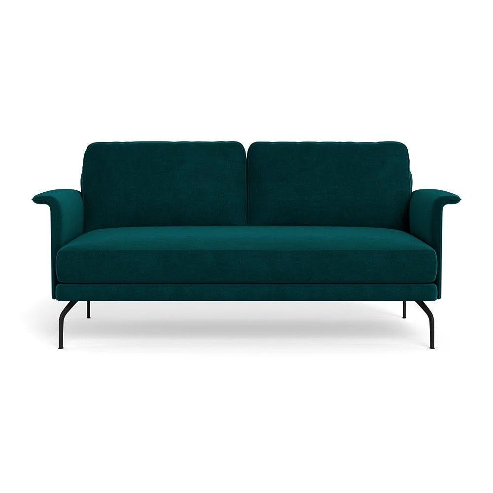 Heal's Iver 2 Seater Sofa Smart Linen Mix Duck Egg Black Feet – image 24
