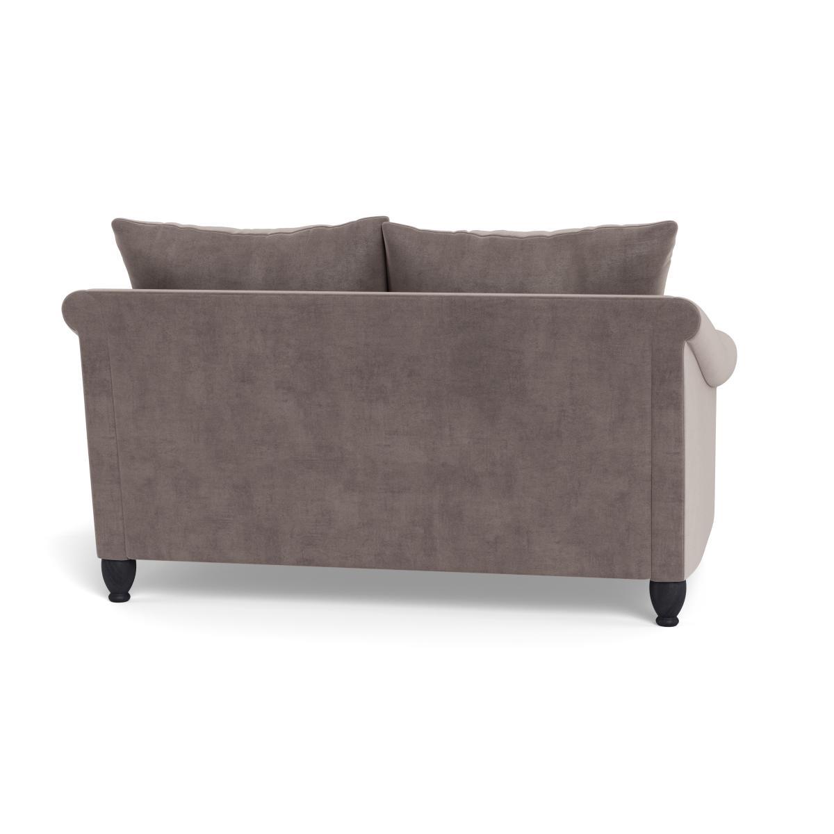 Heal's Devon 2 Seater Smart Luxe Velvet Mushroom Natural Ash Feet - Heal's UK Furniture – image 5