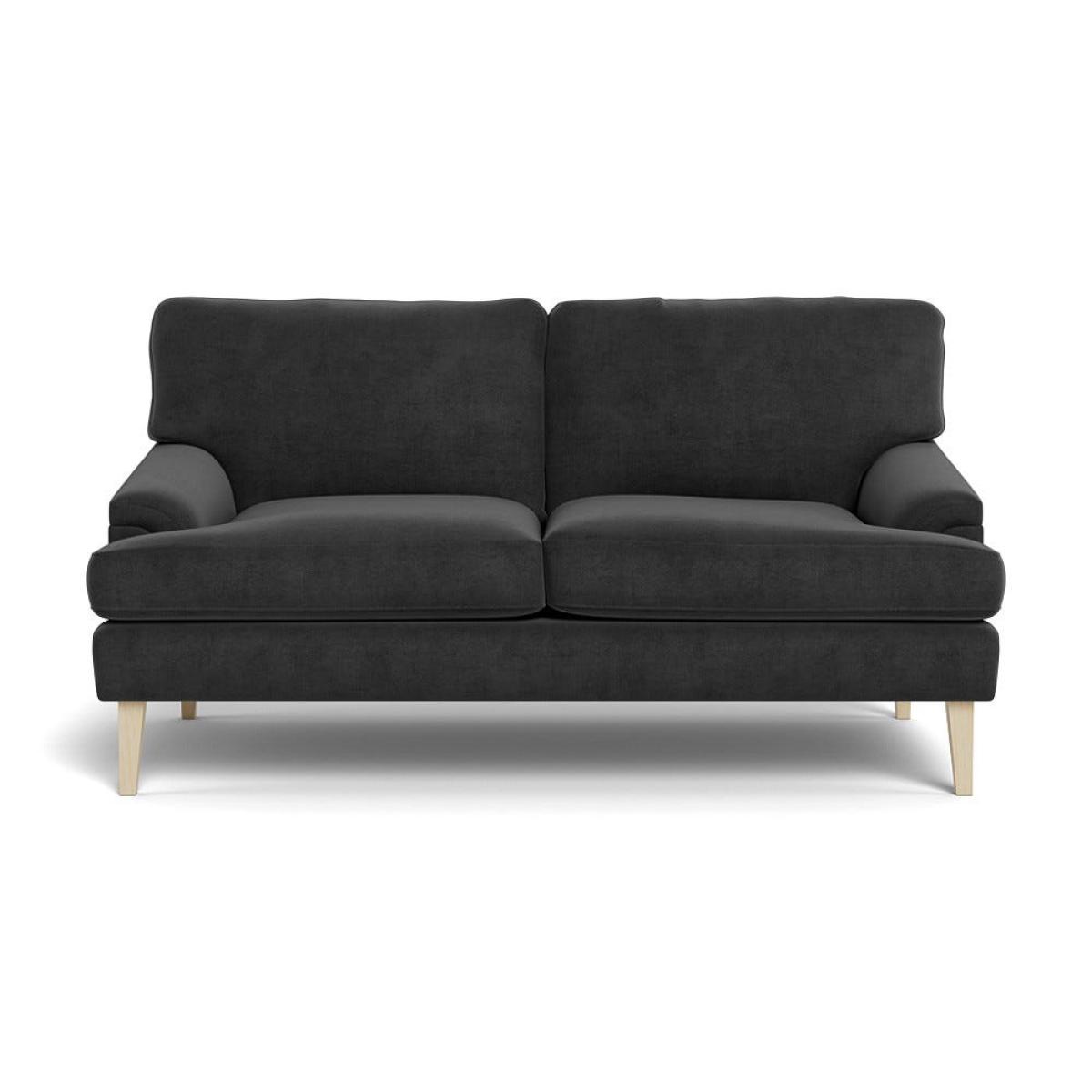 Heal's Stanton 2 Seater Sofa Smart Luxe Velvet Nickel Natural Feet – image 2