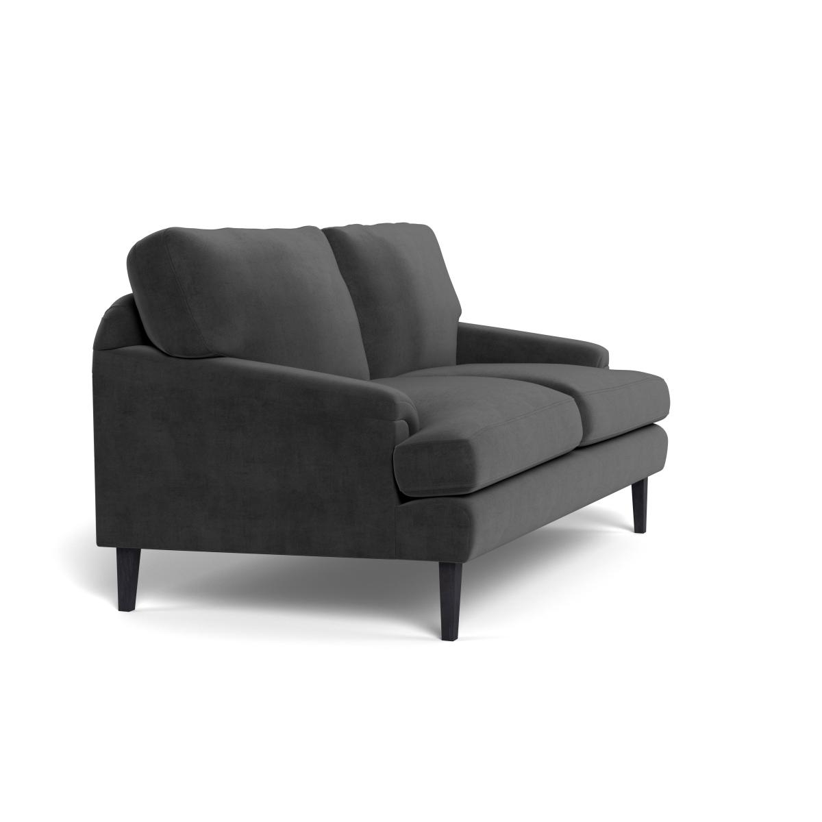 Heal's Stanton 2 Seater Sofa Smart Luxe Velvet Nickel Natural Feet – image 3