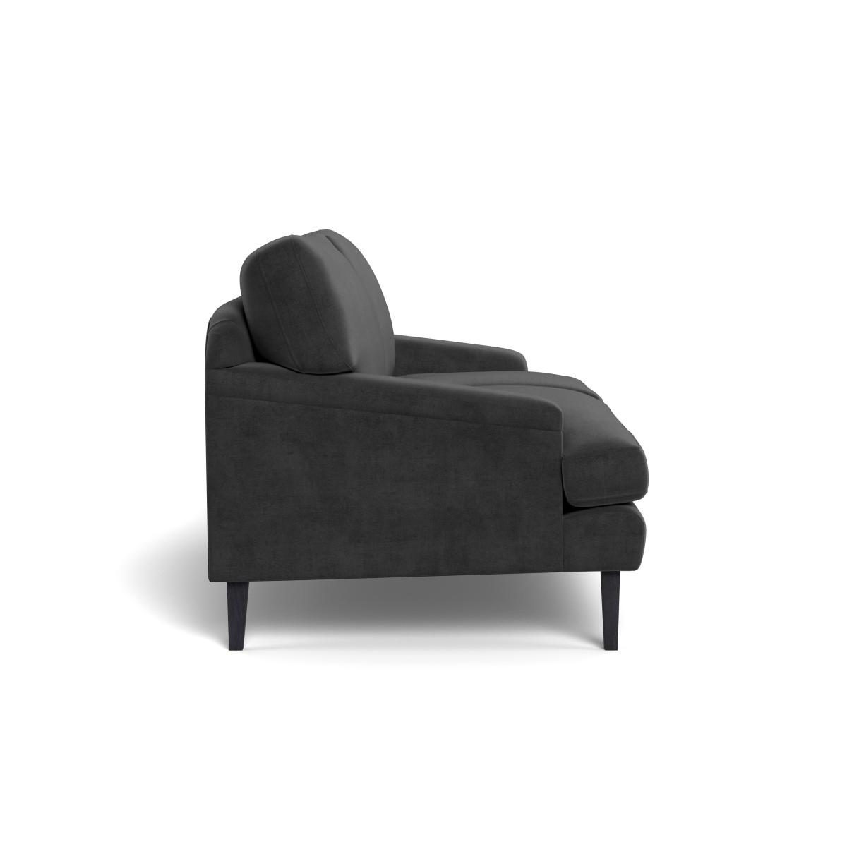 Heal's Stanton 2 Seater Sofa Smart Luxe Velvet Nickel Natural Feet – image 4