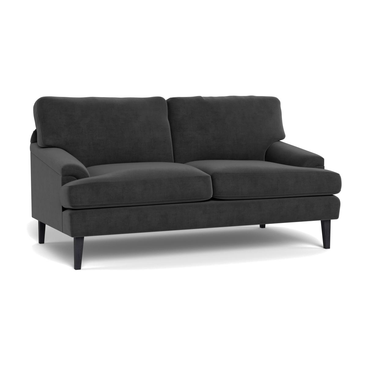 Heal's Stanton 2 Seater Sofa Smart Luxe Velvet Nickel Natural Feet – image 1
