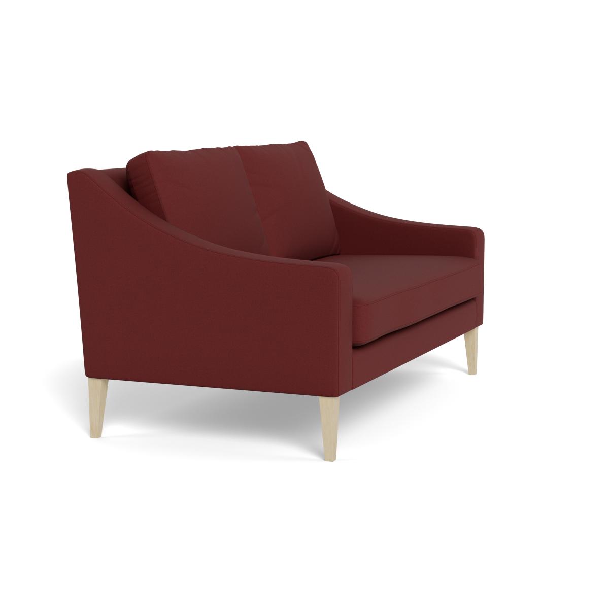 Heal's Richmond 2 Seater Sofa Capelo Linen-Cotton Etruscan Red Walnut Stained Feet – image 3