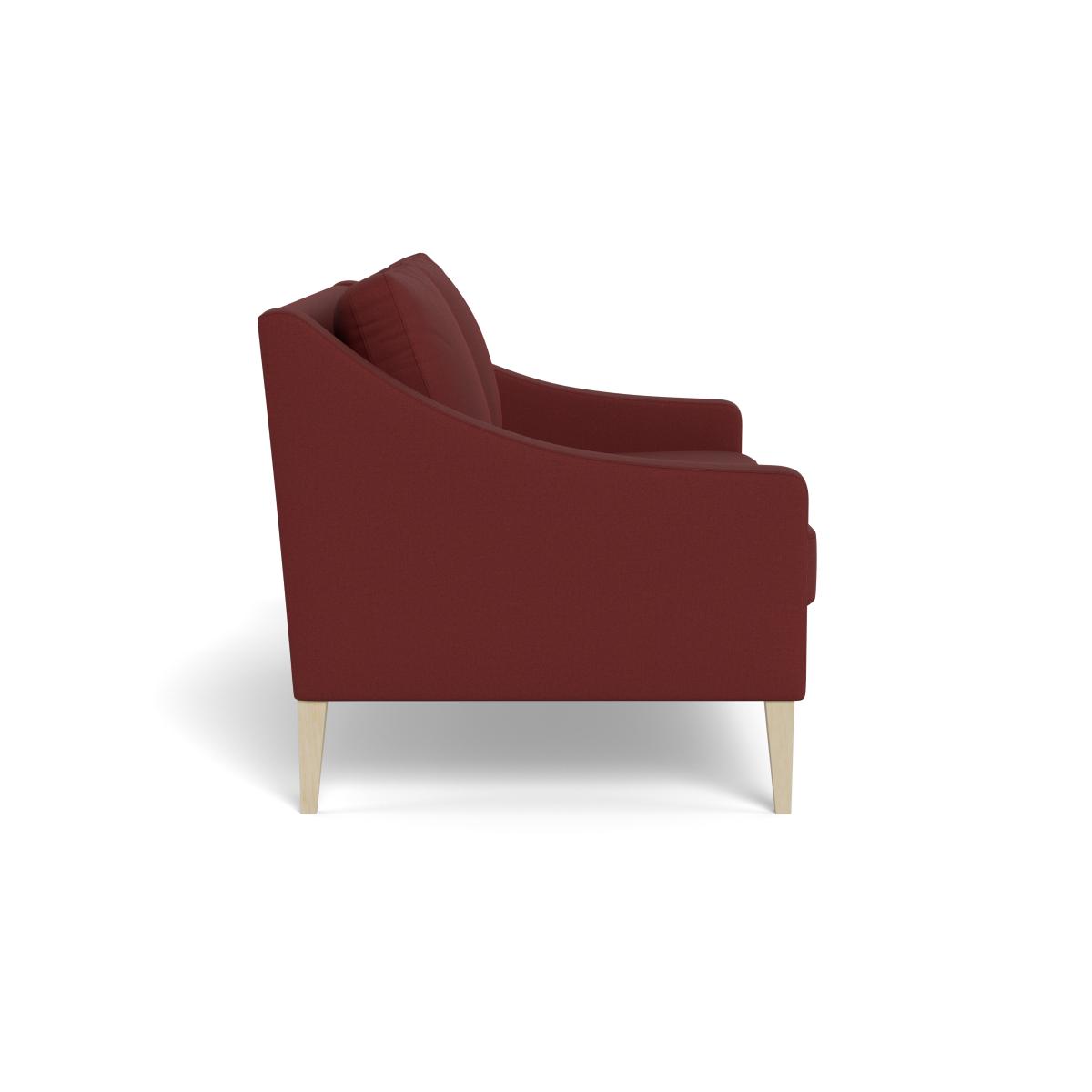 Heal's Richmond 2 Seater Sofa Capelo Linen-Cotton Etruscan Red Walnut Stained Feet – image 4