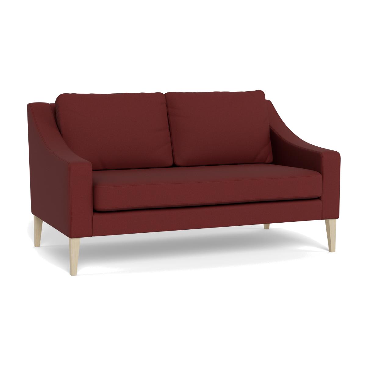Heal's Richmond 2 Seater Sofa Capelo Linen-Cotton Etruscan Red Walnut Stained Feet – image 1