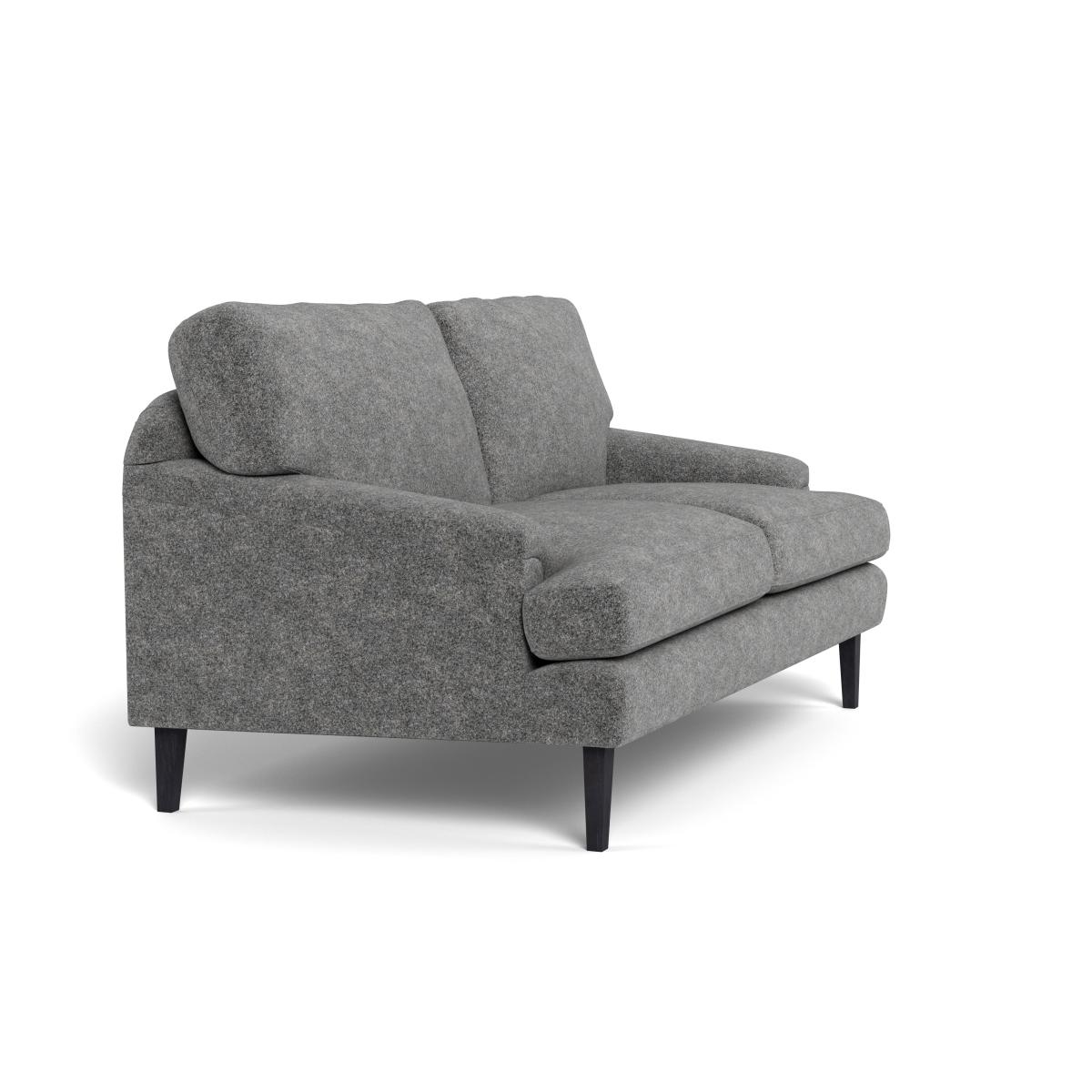 Heal's Stanton 2 Seater Sofa Melton Wool Shale Black Feet – image 3