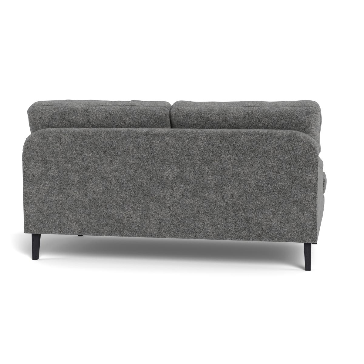 Heal's Stanton 2 Seater Sofa Melton Wool Shale Black Feet – image 6