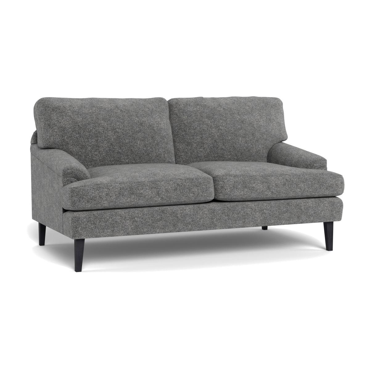 Heal's Stanton 2 Seater Sofa Melton Wool Shale Black Feet – image 1