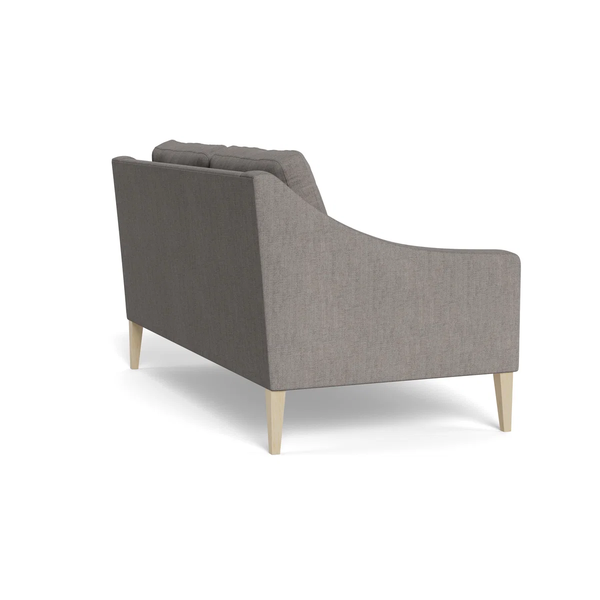 Heal's Richmond 2 Seater Sofa Broad Weave Pebble Black Feet - Heal's UK Furniture – image 4