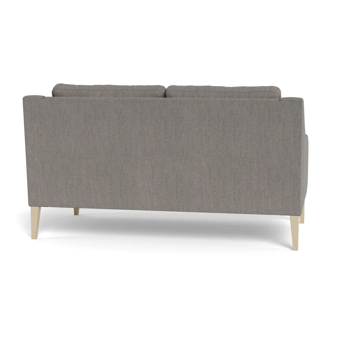 Heal's Richmond 2 Seater Sofa Broad Weave Pebble Black Feet - Heal's UK Furniture – image 5