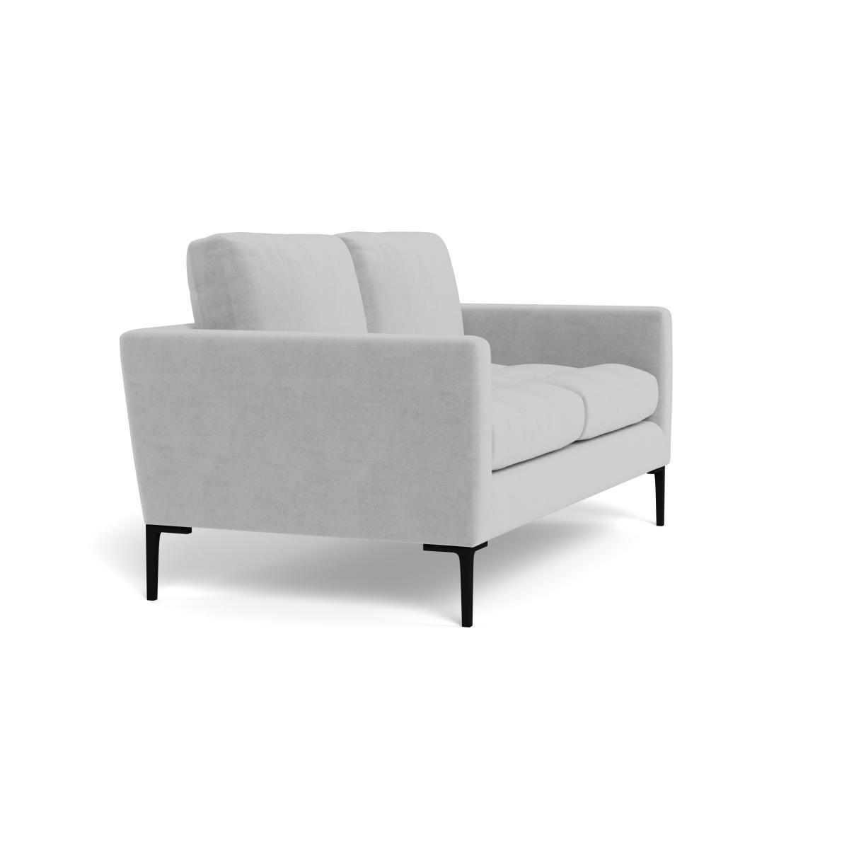 Heal's Eton 2 Seater Sofa Velvet Platinum Brass Feet - Heal's UK Furniture – image 2
