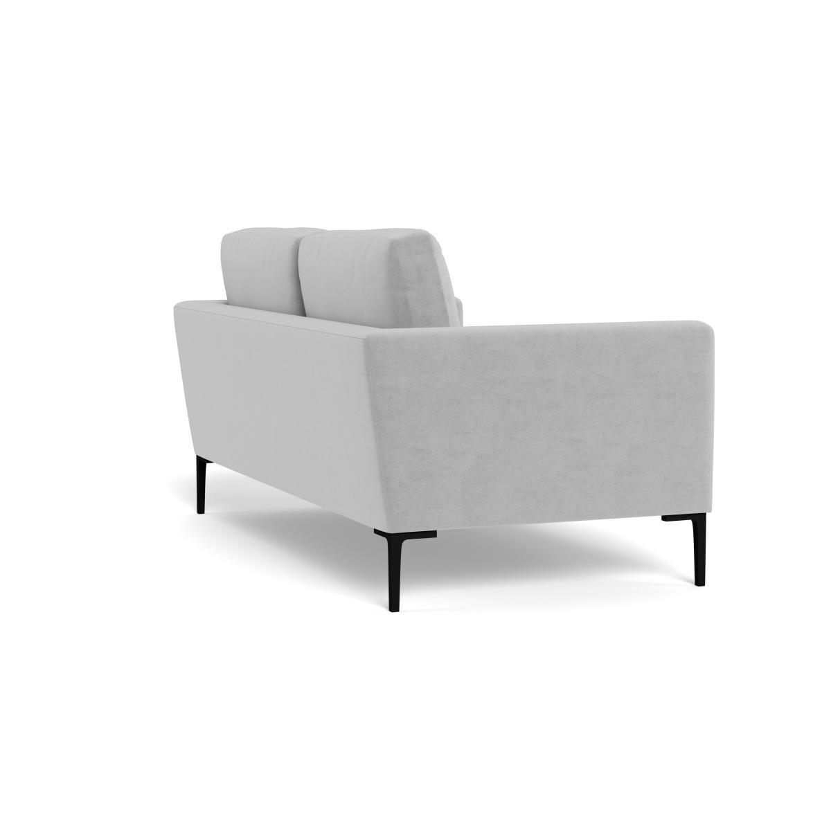 Heal's Eton 2 Seater Sofa Velvet Platinum Brass Feet - Heal's UK Furniture – image 4