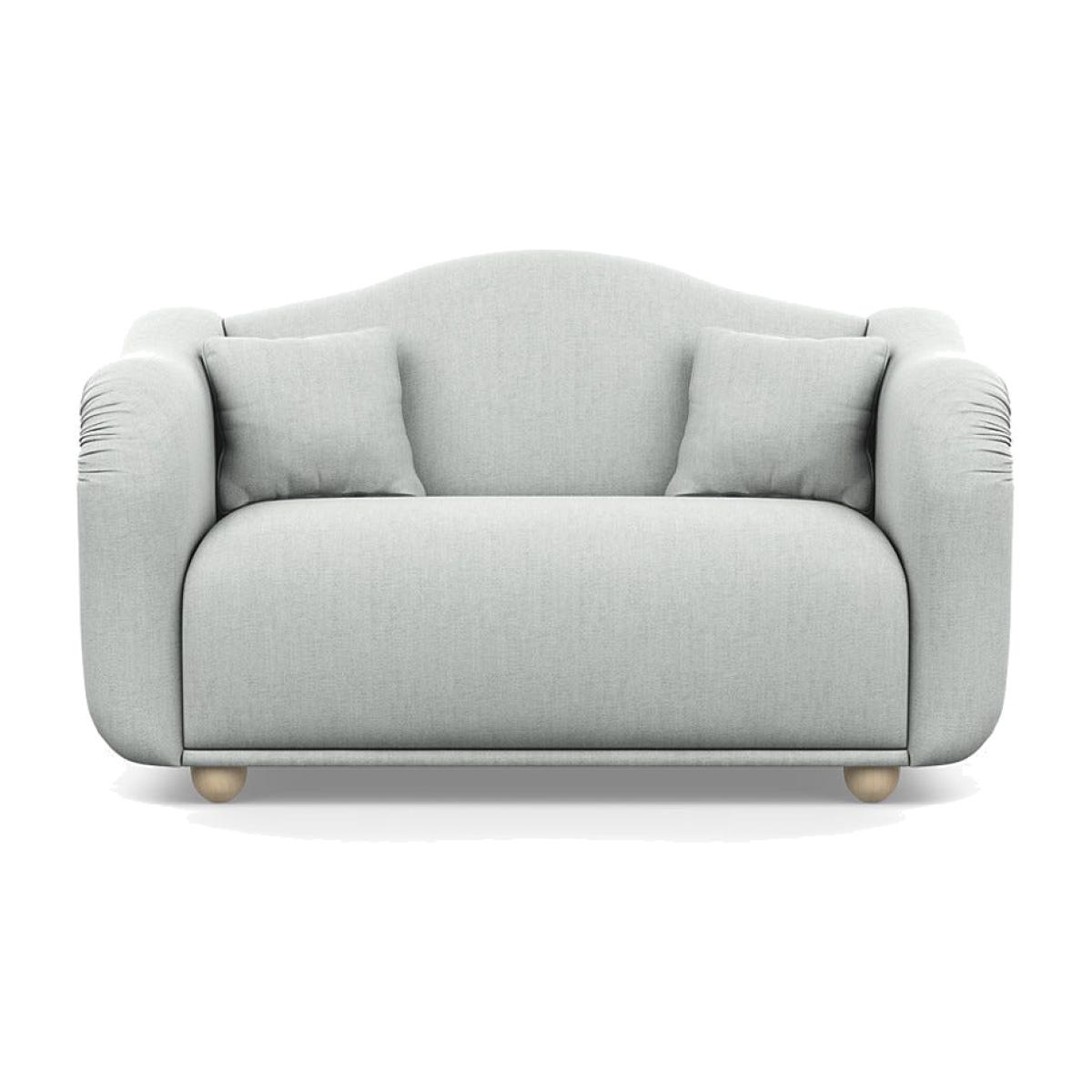 Heal's Tetbury 2 Seater Sofa Broad Weave Tin Natural Beech Feet