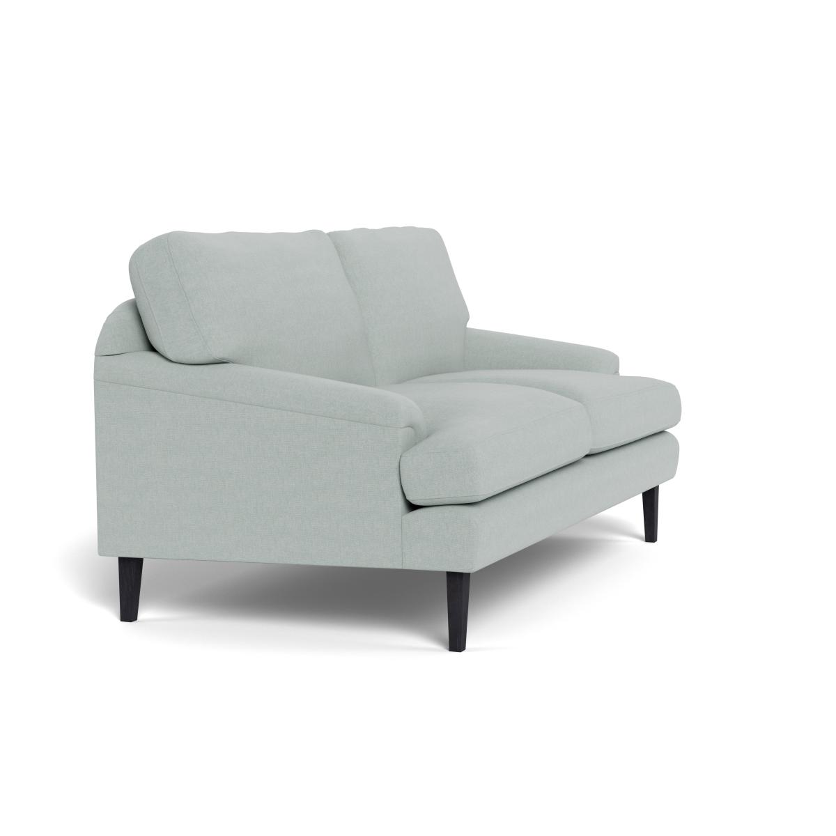 Heal's Stanton 2 Seater Sofa Brushed Cotton Oat Walnut Stained Feet – image 3