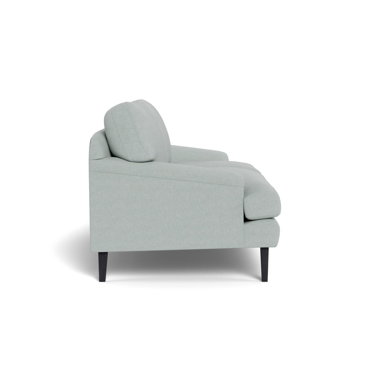 Heal's Stanton 2 Seater Sofa Brushed Cotton Oat Walnut Stained Feet – image 4