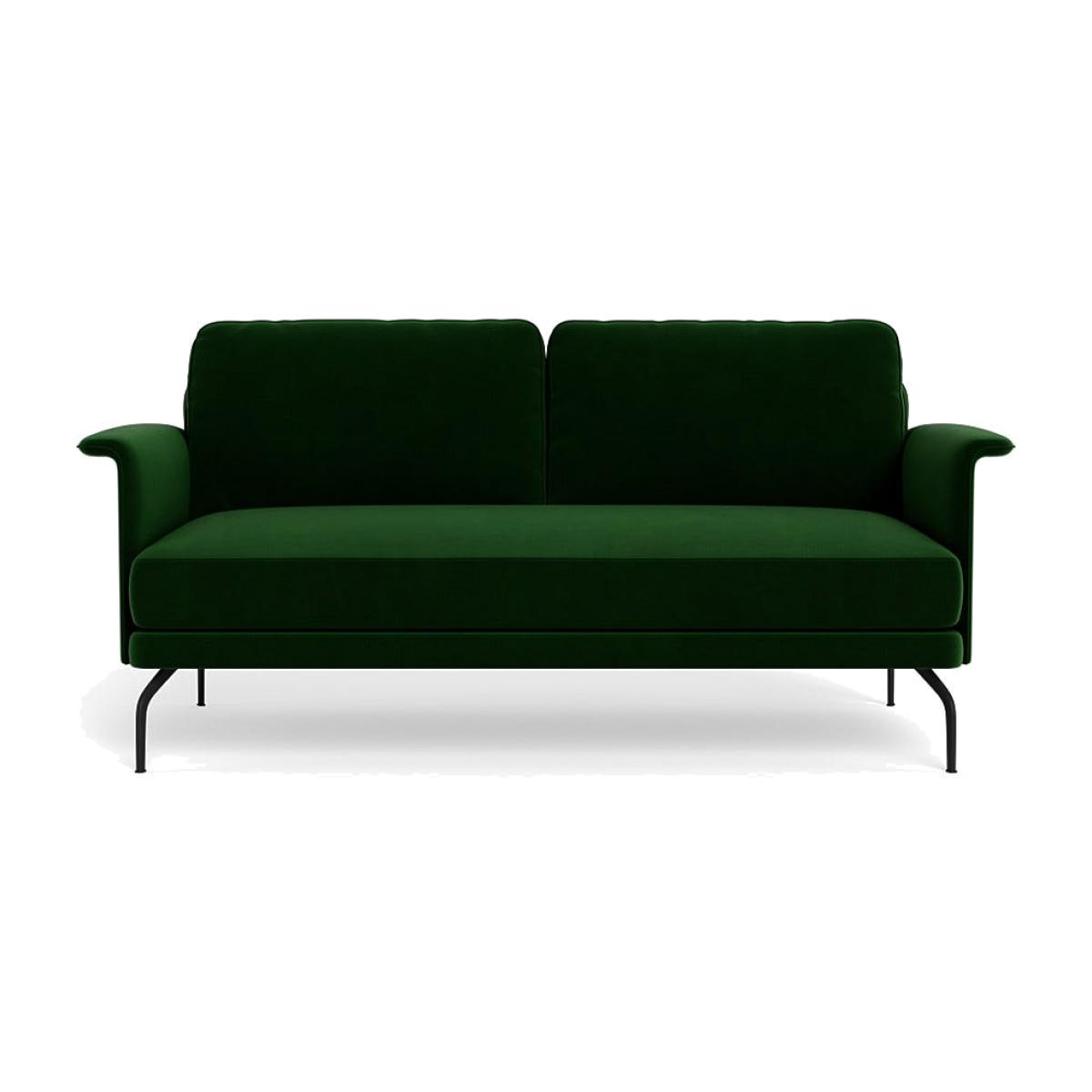 Heal's Iver 2 Seater Sofa Smart Velvet Forest Black Feet – image 1