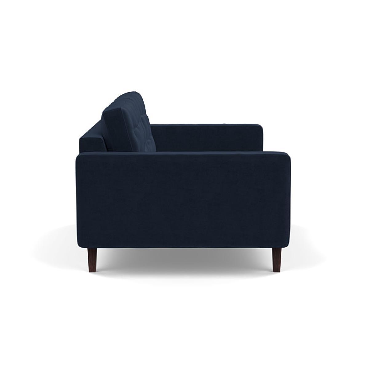 Heal's Hepburn 2 Seater Sofa St Moritz Wool Blue Walnut Feet - Heal's UK Furniture – image 3