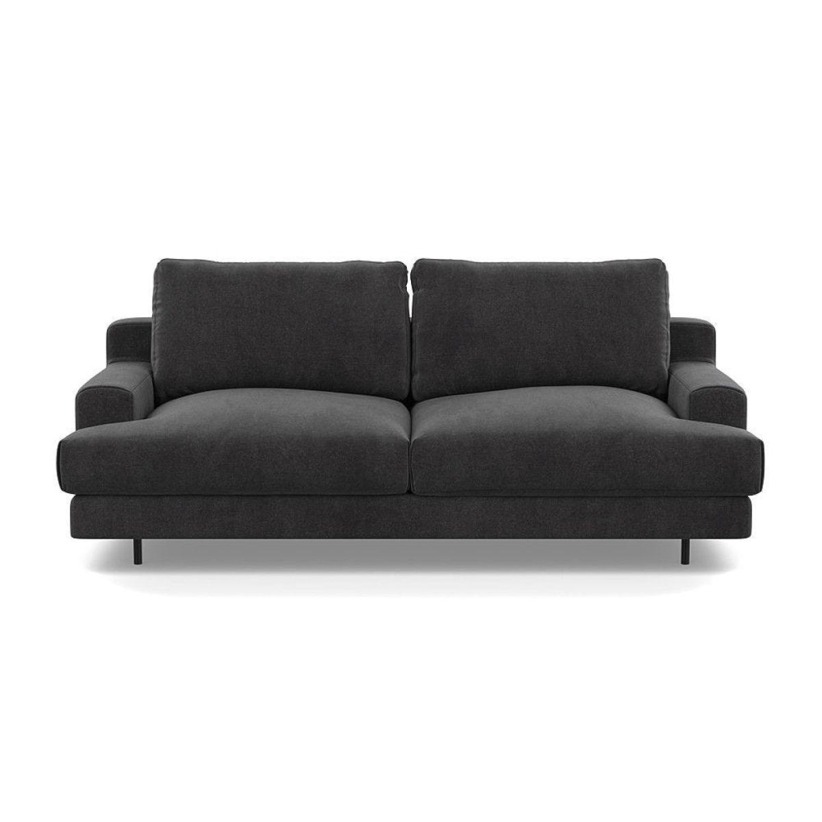 Heal's Orso 2 Seater Sofa Smart Linen Mix Grey Black Feet - Heal's UK Furniture – image 50