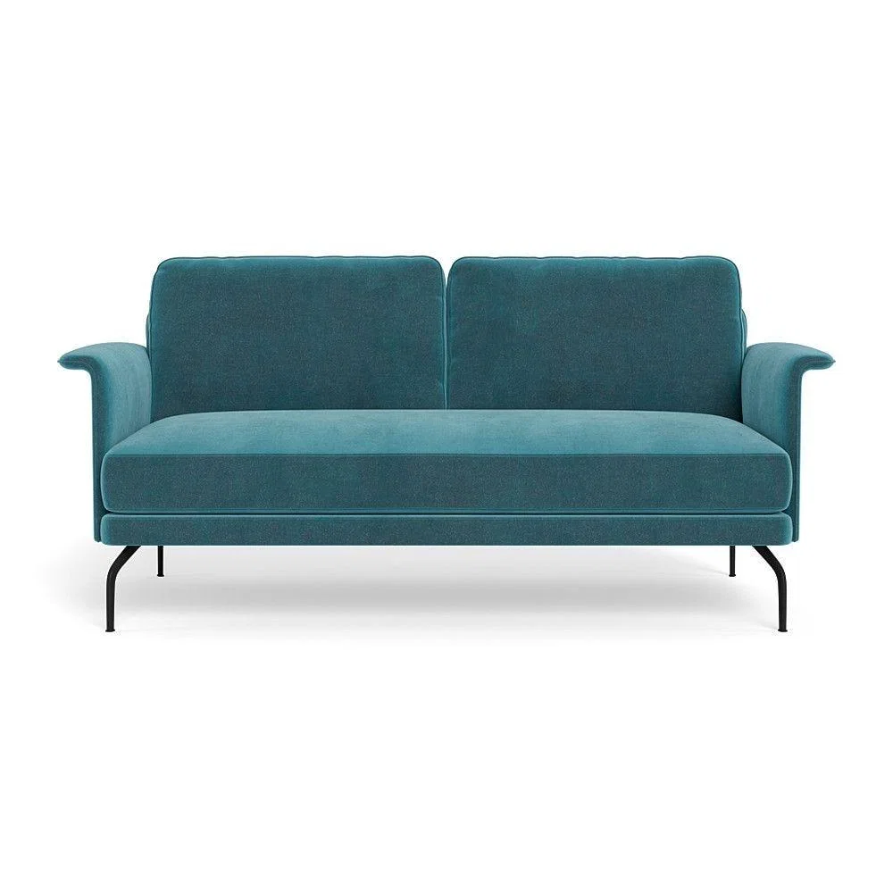 Heal's Iver 2 Seater Sofa Smart Velvet Dusk Black Feet – image 25