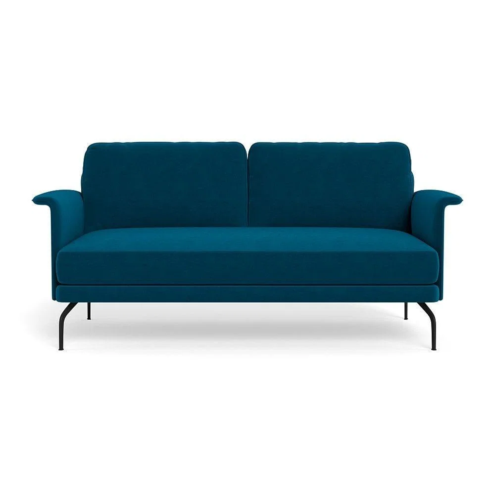 Heal's Iver 2 Seater Sofa Smart Velvet Dusk Black Feet – image 36