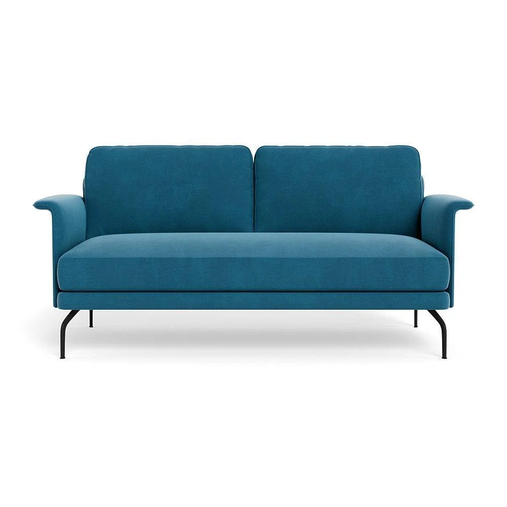 Heal's Iver 2 Seater Sofa Smart Velvet Dusk Black Feet – image 7