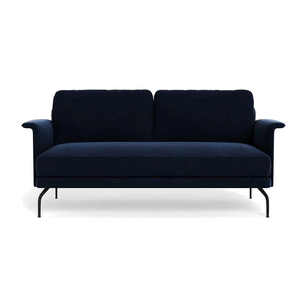 Heal's Iver 2 Seater Sofa Smart Velvet Dusk Black Feet – image 1