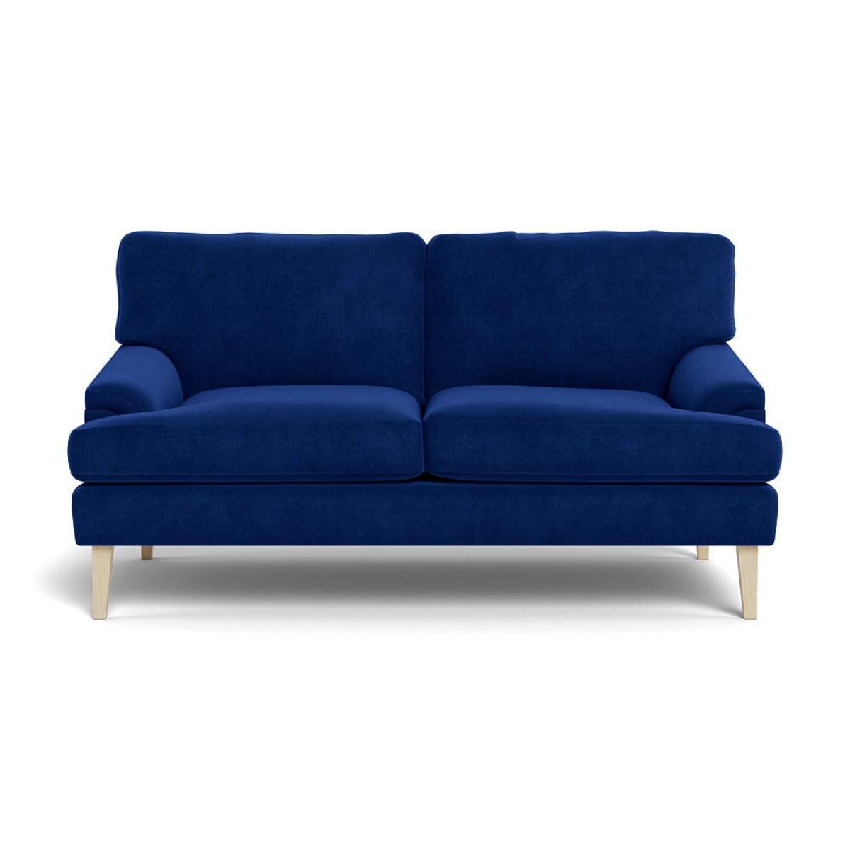 Heal's Stanton 2 Seater Sofa Smart Luxe Velvet Azure Natural Feet – image 2