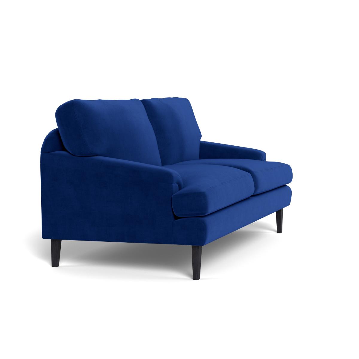 Heal's Stanton 2 Seater Sofa Smart Luxe Velvet Azure Natural Feet – image 3