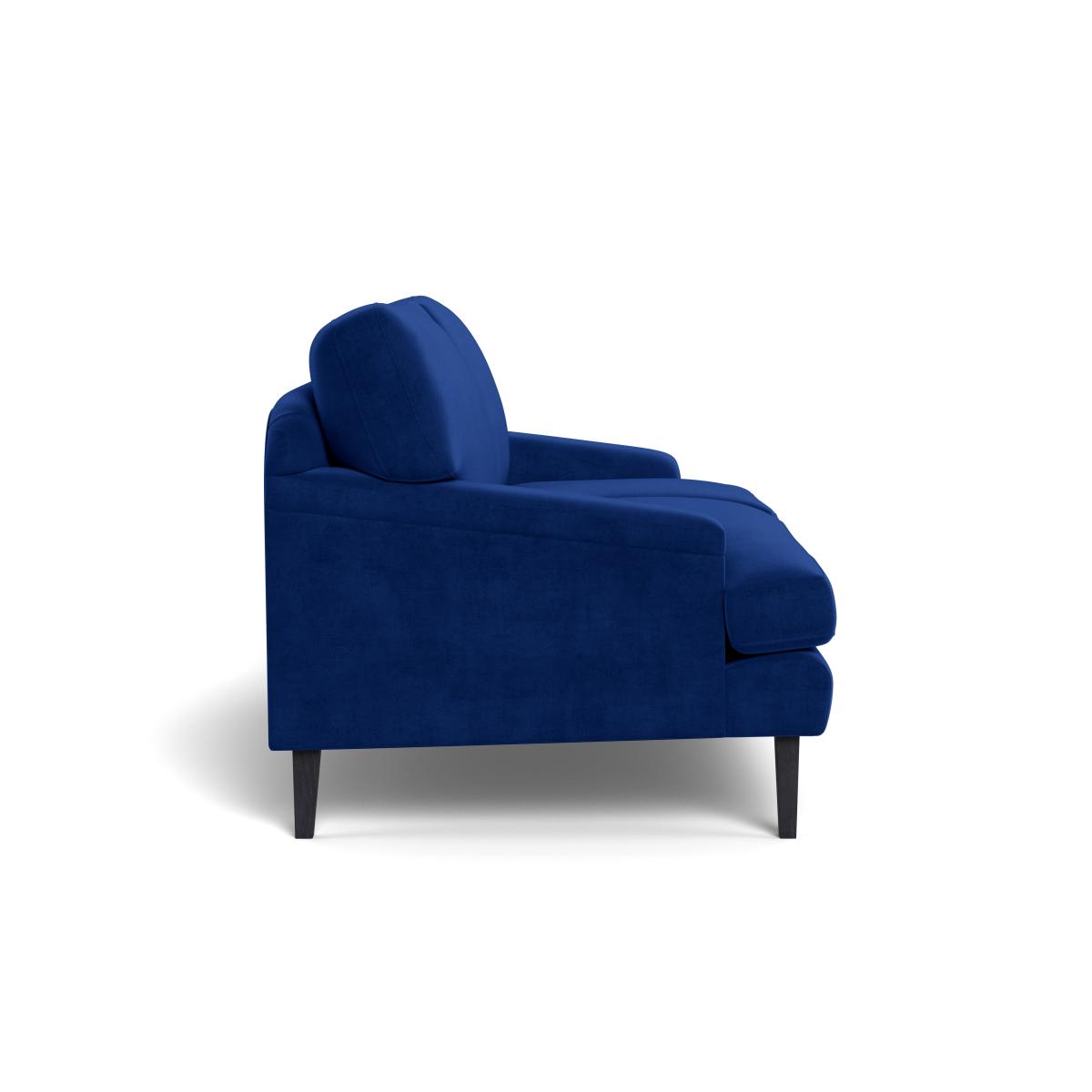 Heal's Stanton 2 Seater Sofa Smart Luxe Velvet Azure Natural Feet – image 4