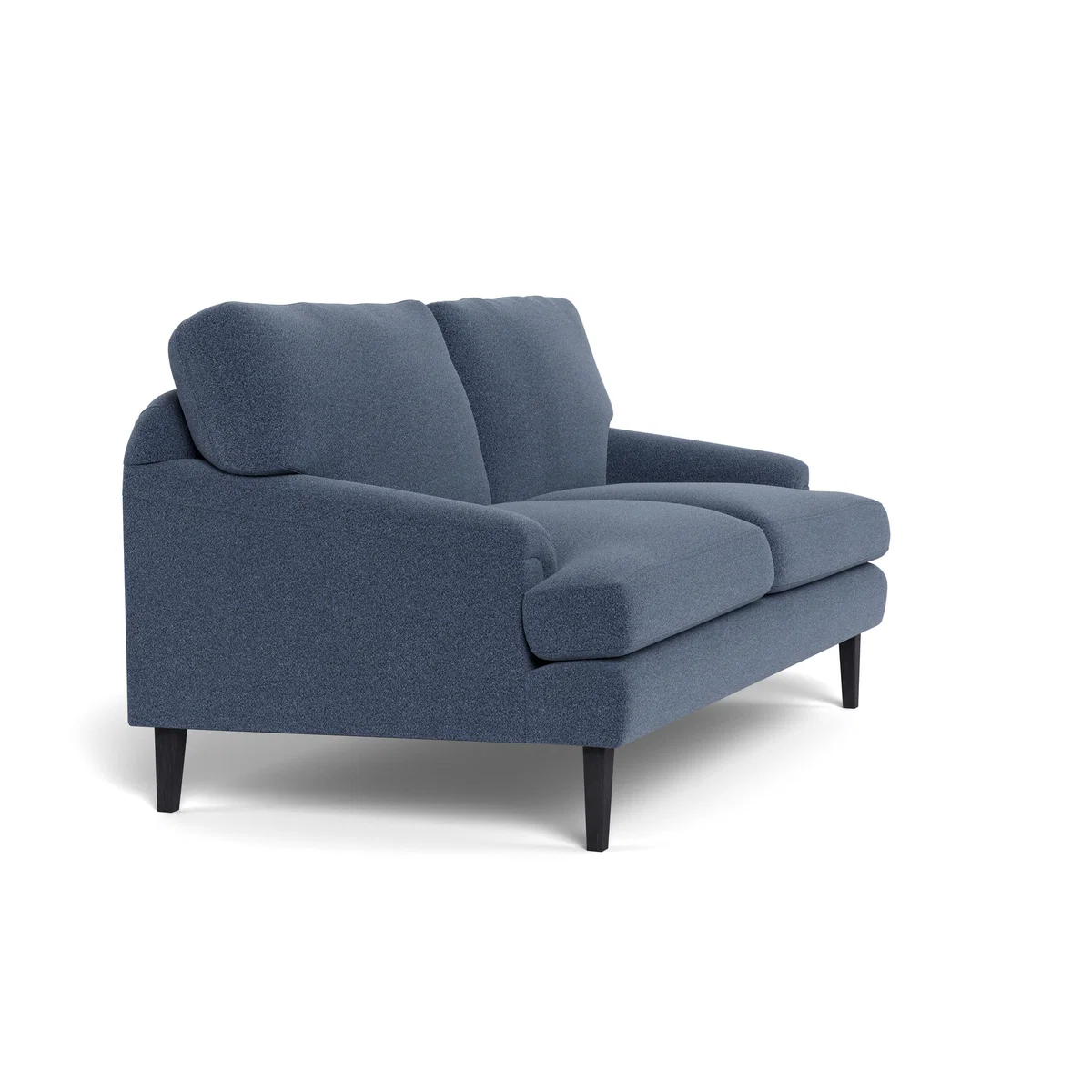 Heal's Stanton 2 Seater Sofa Boucle Indigo Black Feet – image 3