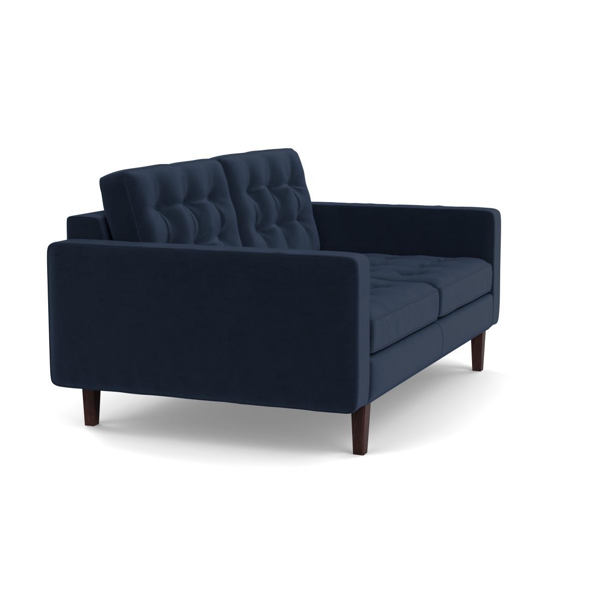Heal's Hepburn 2 Seater Liena Leather White 634 Walnut - Heal's UK Furniture – image 2