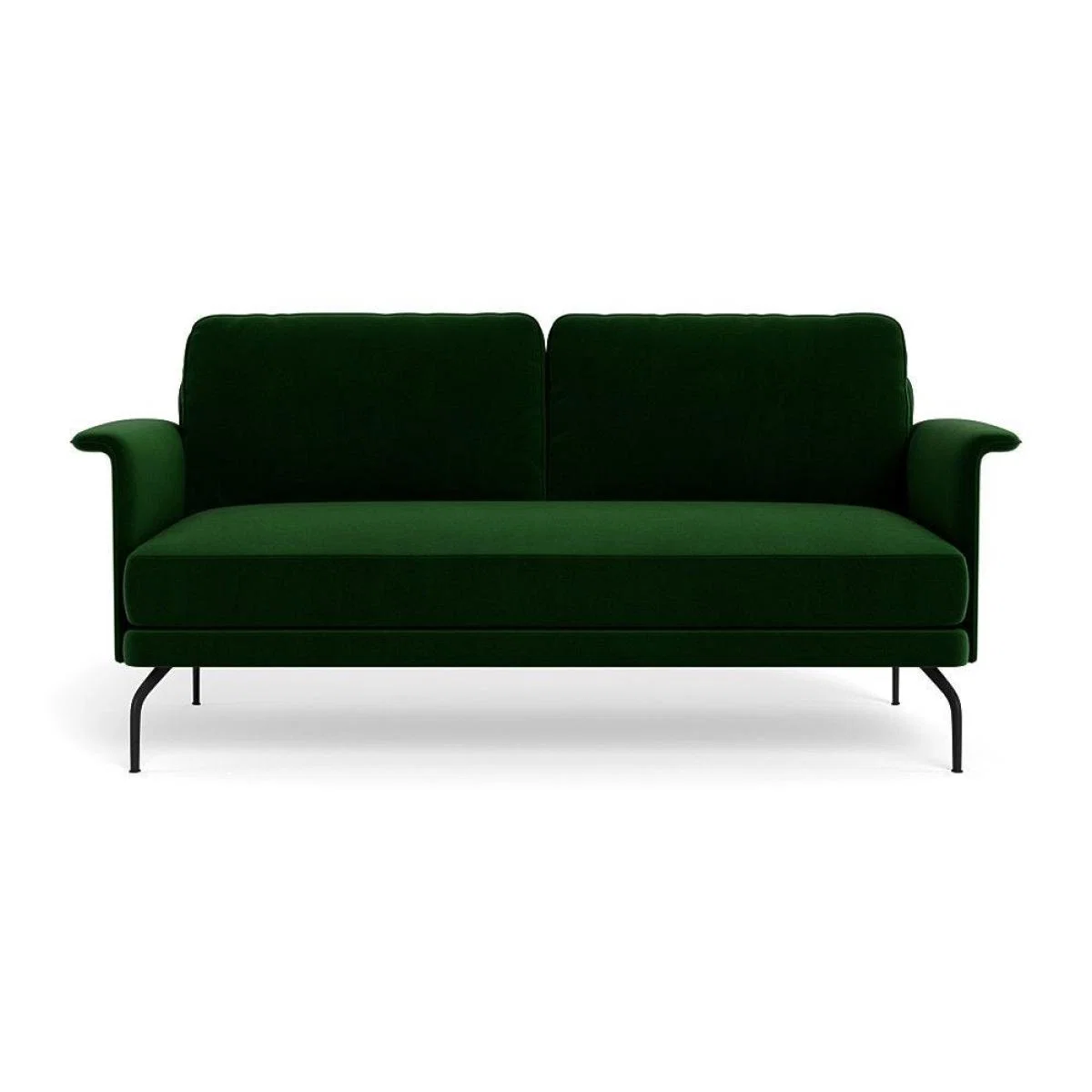 Heal's Iver 2 Seater Sofa Linen Dark Grey Black Feet – image 11